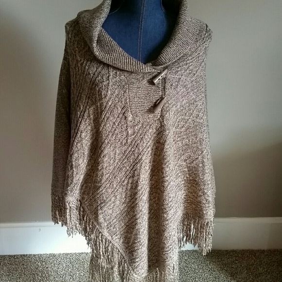 karen scott poncho sweater